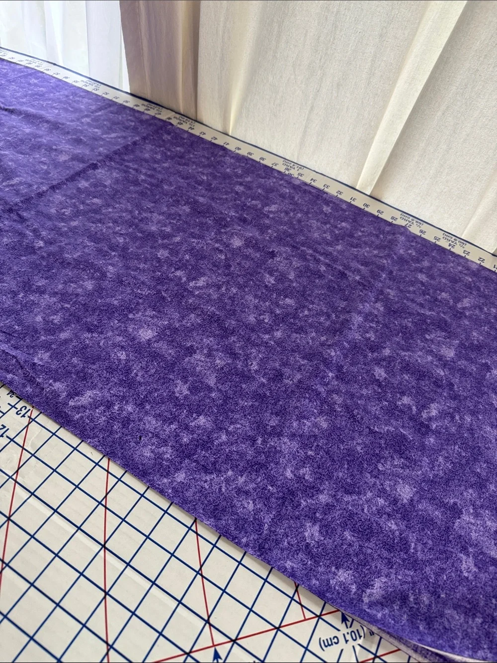 Vintage Purple Tonal Floral Quilting Cotton Fabric 2 Yards x 44